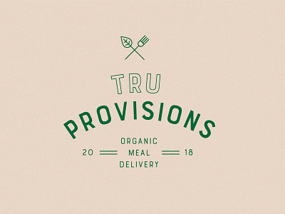 TruProvisions | Brand Identity Concept 02 branding food foodlogo green greenlogo logo organic organiclogo