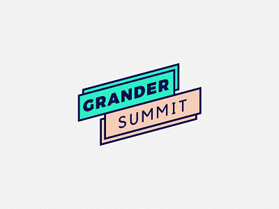Grander Summit brand design branding grander grander summit graphic design logo design neon