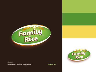 Family rice logo adobe illustrator app brand identity branding david ofiare illustration logo design