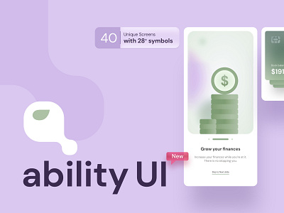 Ability UI Kit other screens adobe xd android artificialintelligence crypto darkmode david ofiare finance glassmorphism mobile app payment shopping