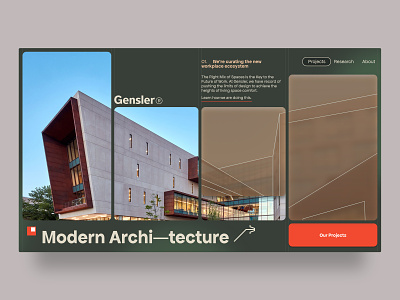 Gensler Architecture Concept architecture blueprint david ofiare design landing page modern nigeria uiux usa user interface