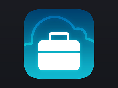 App Icon briefcase cloud icon ios