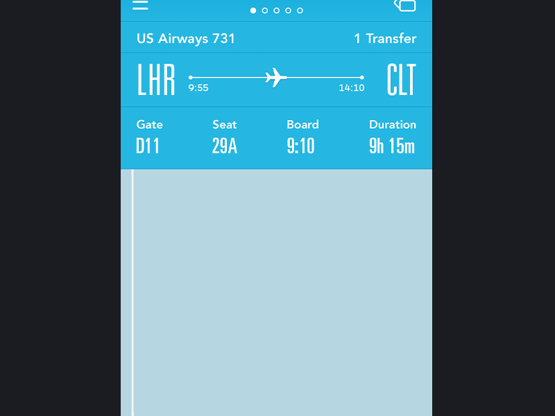 Cards app flights gif list plane thing to do ui what