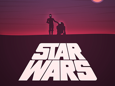 Star Wars illustration poster star wars