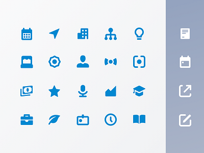 Icon set for Crunchbase 16pt crunchbase icon set icons ios small
