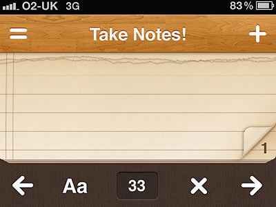 Take Notes! ios ui