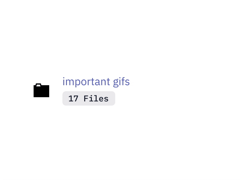 Drag to folder document flinto folder gif icon