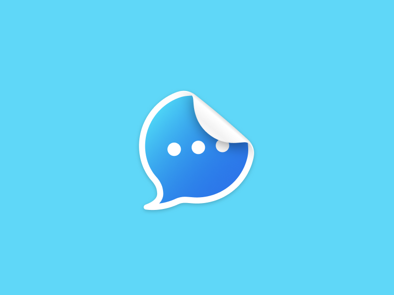 Sticker figma icon sticker chat messages