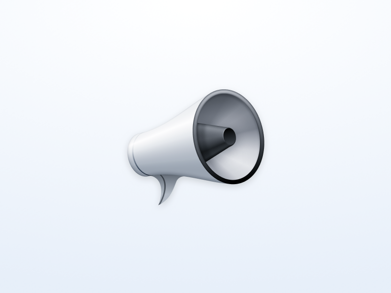 Megaphone chat icon megaphone messages