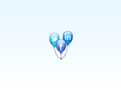 Social balloon balloons facebook icon linkedin social twitter