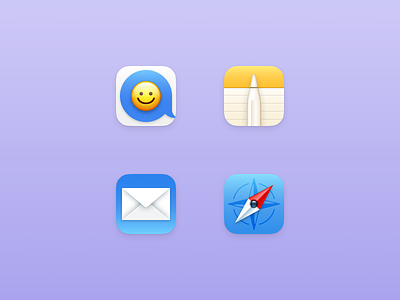 ios icons app icon design icon icon app ios mail messages notes safari