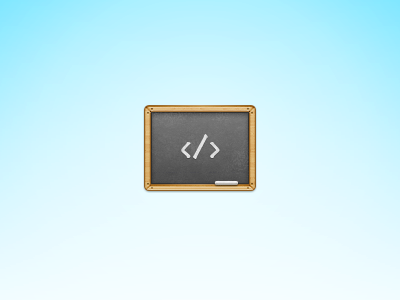 Code thing? chalkboard icon