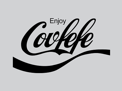 Enjoy Covfefe 80s advertisting america brand circles classic coke covfefe logo retro soda vintage