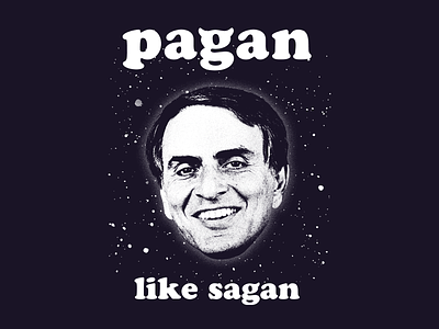 Pagan Like Sagan astronomy carl sagan constellations funny goth mashup pagan sagan satan space stars wicca witch