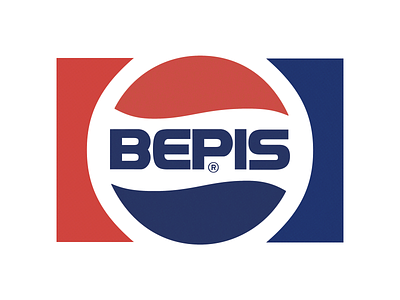 BEPIS 80s brand coke cola logo parody pepsi retro vintage
