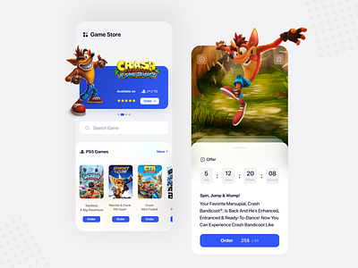 Game Store PS5 (Crash Bandicoot) Concept