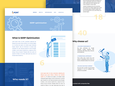 Illustrations for Serpact ltd blue design illustrations ui webdesign