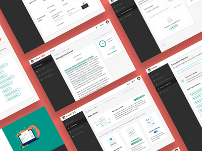 Dashboard Design for Students Tools App admin design plagiarism tools ui ux web webapp