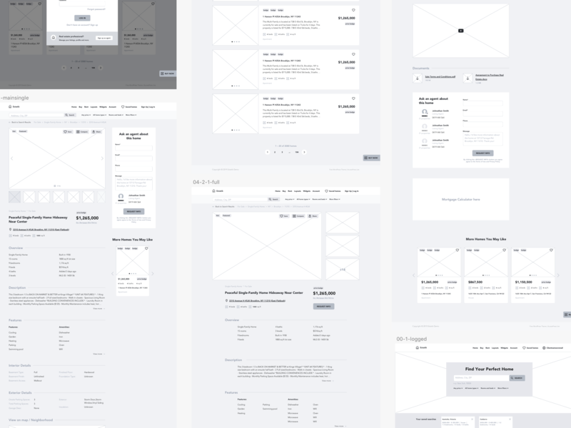 Real Estate Plugin Wireframing by Daria Riahuzova on Dribbble