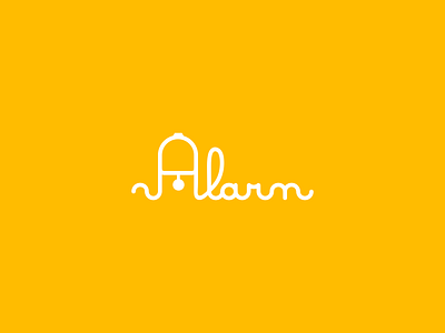 Alarm-Logo art brand and identity brand identity branding color design geometric art icon logo logo a day sketch typography vector