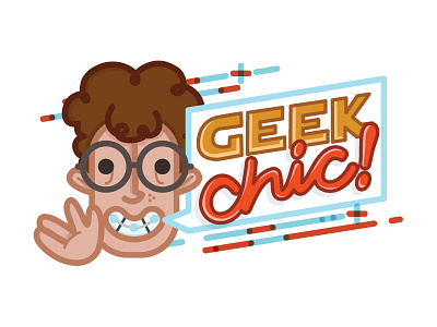 Geek chic! geek geeks nerds stickers vulcan