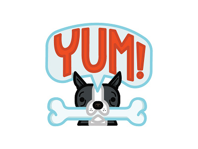 National Dog Day bostonterrier dogs stickers yum
