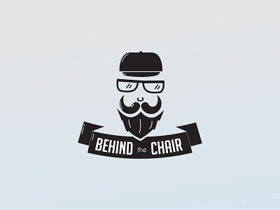 Barber shop logo proposal barber shop beard glasses hipster illustration logo unused logo