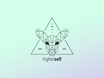 Higher Self Logo art chakra design fawn geometric higher line logo self