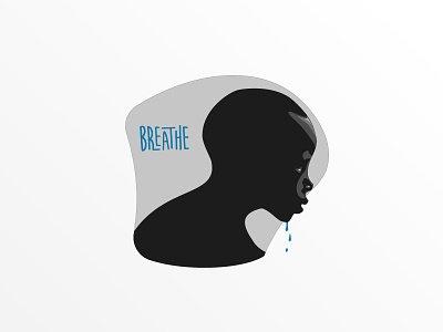 Breathe africa boy breathe illustration logo