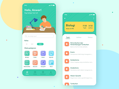 Online Course - Mobile App app course education education app icon illustration learning learning app mobile app mobile app design online course online learning student study teaching ui ux
