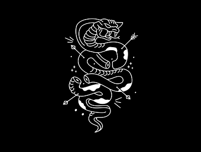 SNAKE POISON artwork classic clothing illustration lineart monoline monoline logo poison snake snakes vector vintage