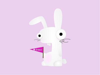 Team Dribbble animals cartoon character illustration rabbit