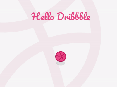 Hello Dribbble! animation debut developer dribbble frontend git vue web webanimation
