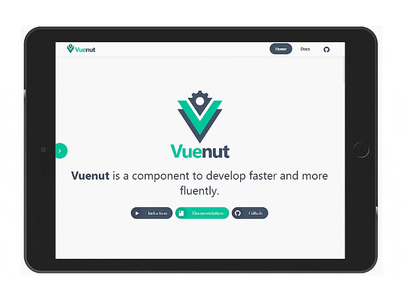 Vuenut new library javascript responsive gif component html css web animation vue