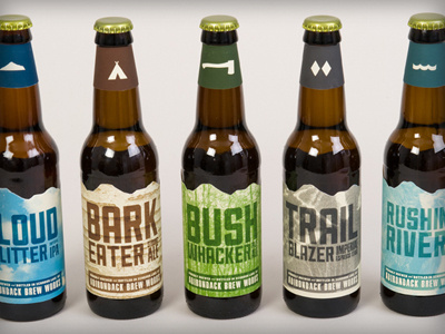 ADK Brew Works adirondacks beer branding packaging