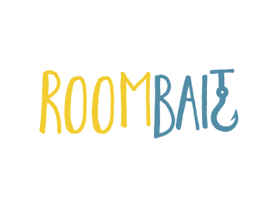 Room Bait ocean sea fish hook logo hook