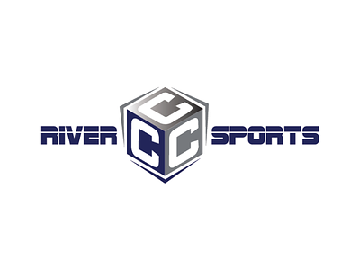 River City Sports cube letter logo sports