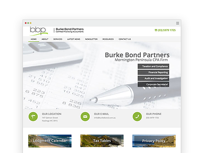 Burke Bond Partners accounting finance website