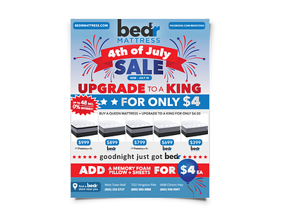 Bed'r Mattress Mail Ad