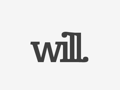 'Will' Wordmark adelle ligature wordmark