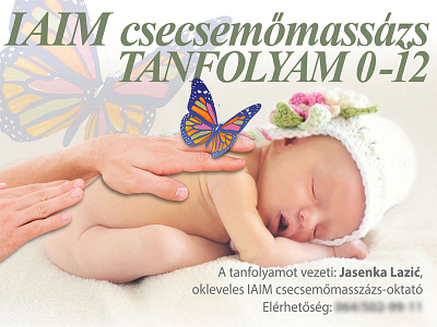 42 baby massage poster