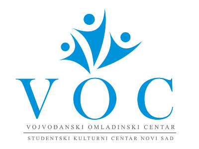Vojvodinian youth center design logo nebojsareljin typography