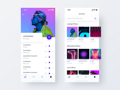 Music Player interaction interface ios mobileapp music ui ux