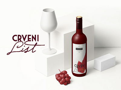 Crveni LIst Packaging Design 2 design graphicdesign labeldesign packaging packagingdesign wine