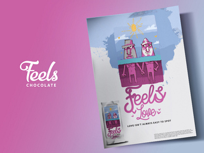 Feels - Poster design - Love art drawing graphicdesign illustration packagingdesign poster posterdesign