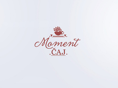 Moment Tea - Typo design floral logo logodesign packaging tea typo typography
