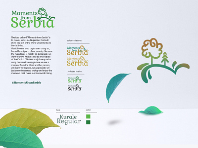 #MomentsFromSerbia - Logo Design design floral graphicdesign logo nature sign