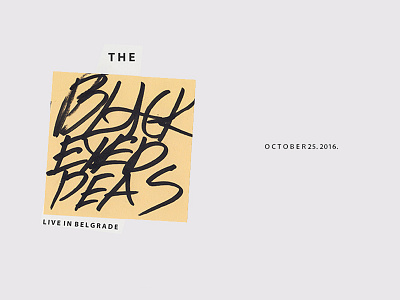 The Black Eyed Peas - FakeConcert - Poster art design graphicdesign posterdesign typography