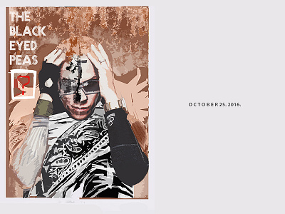 The Black Eyed Peas - FakeConcert - Poster 04 art design graphicdesign illustration posterdesign typography