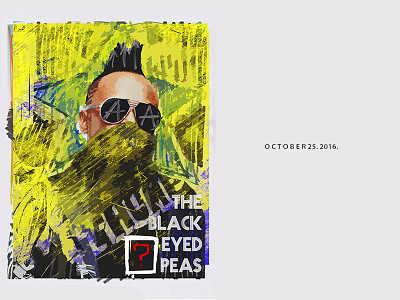 The Black Eyed Peas - FakeConcert - Poster 04 art design graphicdesign illustration posterdesign typography